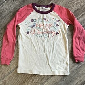 Tea Collection Never Stop Dreaming Long‎ Sleeve T Shirt Birds Floral Girl's 6